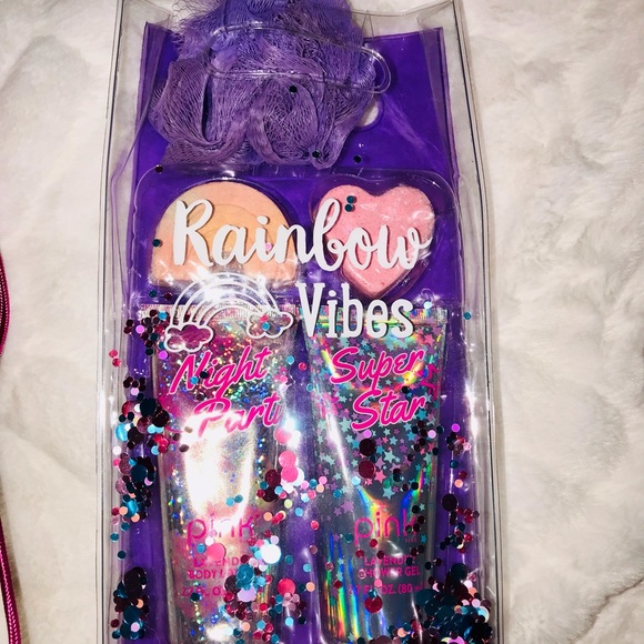 Rainbow Sparkle 5PC Bath Set Gifset - Picture 3 of 6